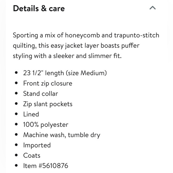 NWT!! Marc New York Quilted Black Honeycomb Puffer Jacket Size XL - Picture 3 of 14